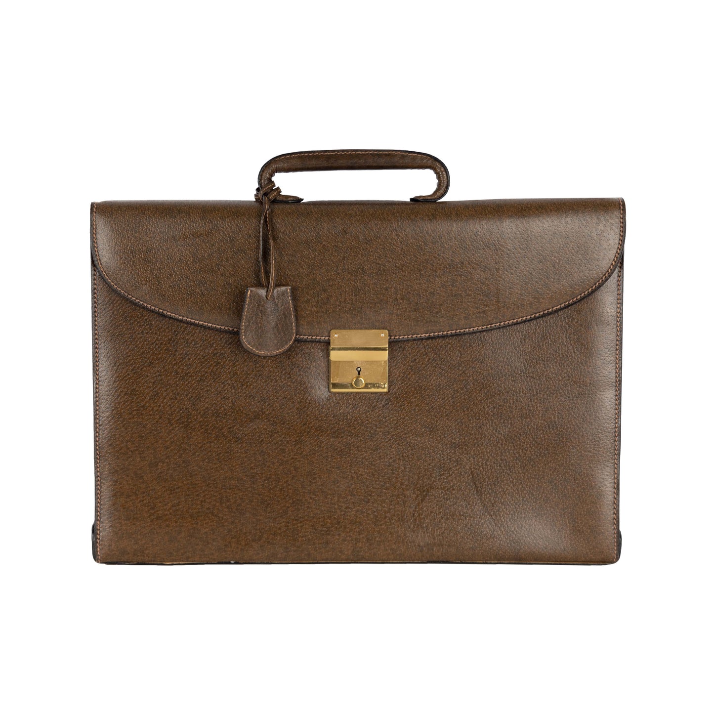 GLM--  Leather Briefcase - '90s