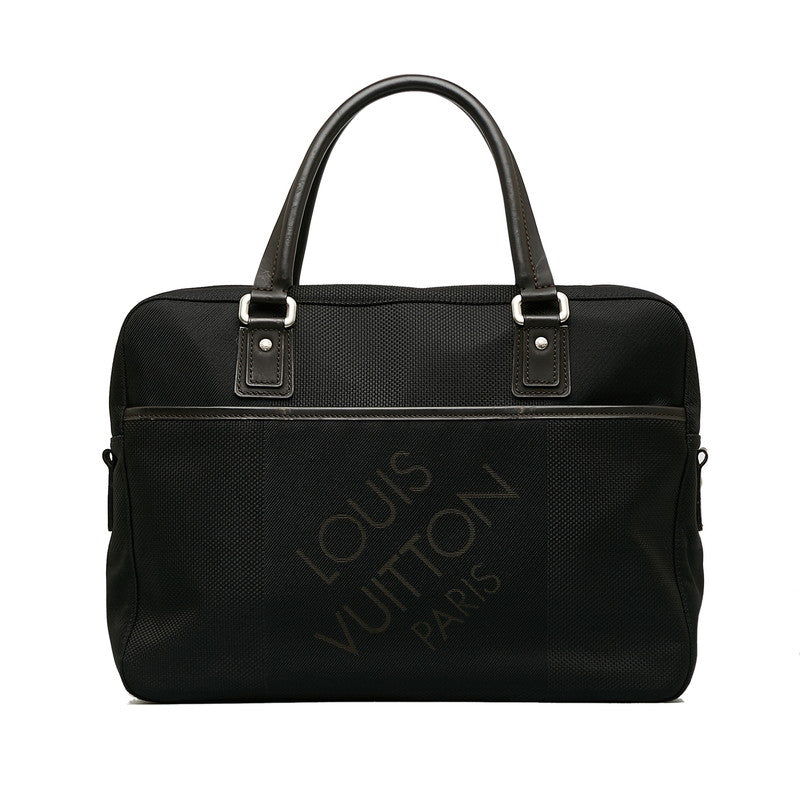Louis Vuitton Jeanne Jacks Business Bag M93082 Noir Black Canvas Leather Men Louis Vuitton