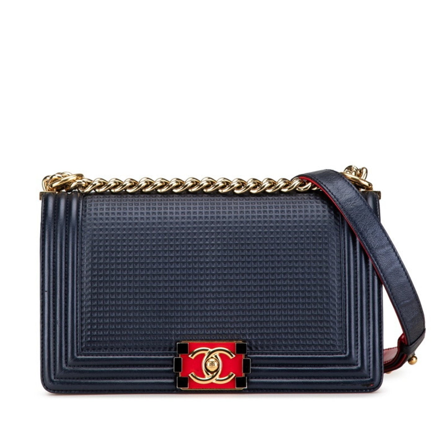 Chanel Quilted Lambskin Leather Chain Bag