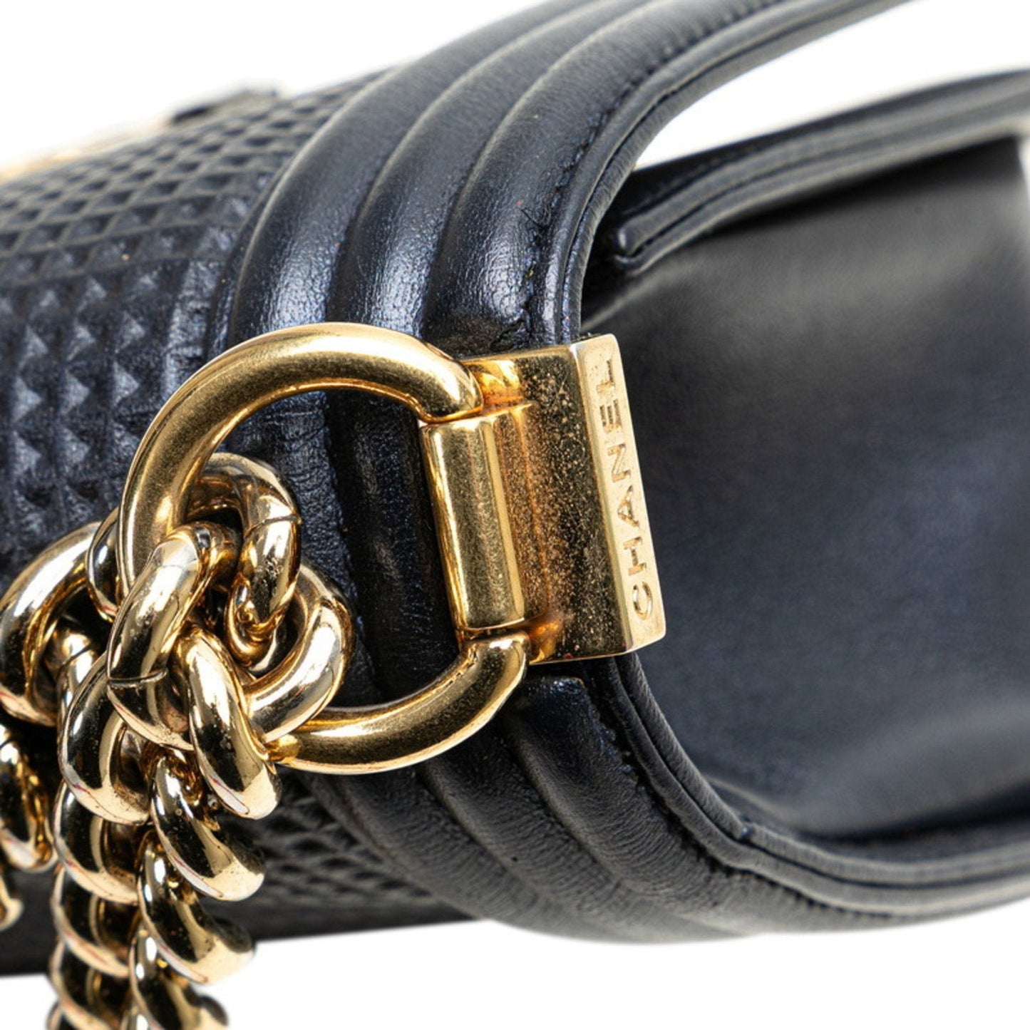 Chanel Quilted Lambskin Leather Chain Bag