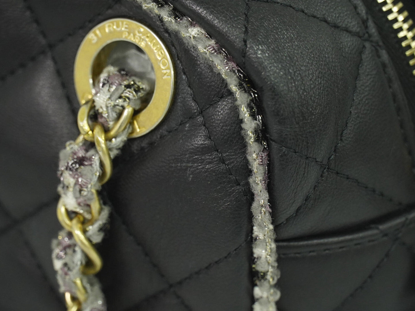 Chanel Quilted Lambskin Leather Shoulder Bag