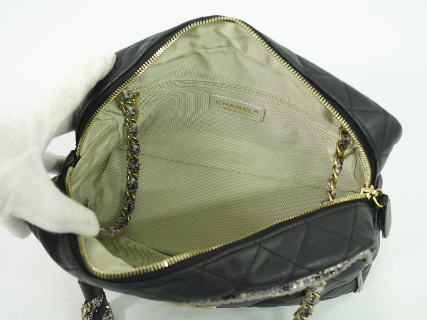 Chanel Quilted Lambskin Leather Shoulder Bag