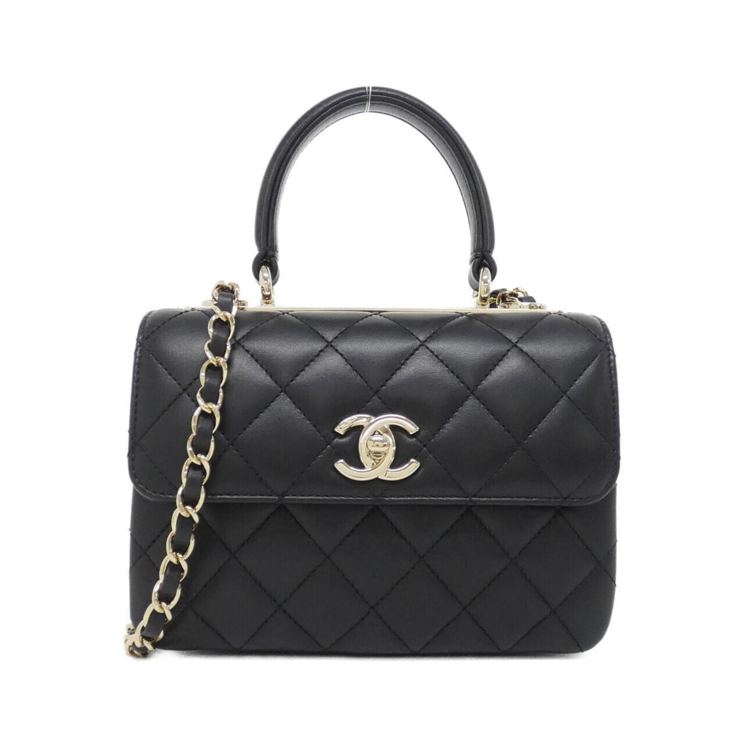 Chanel Classic Quilted Lambskin TopHandle Bag