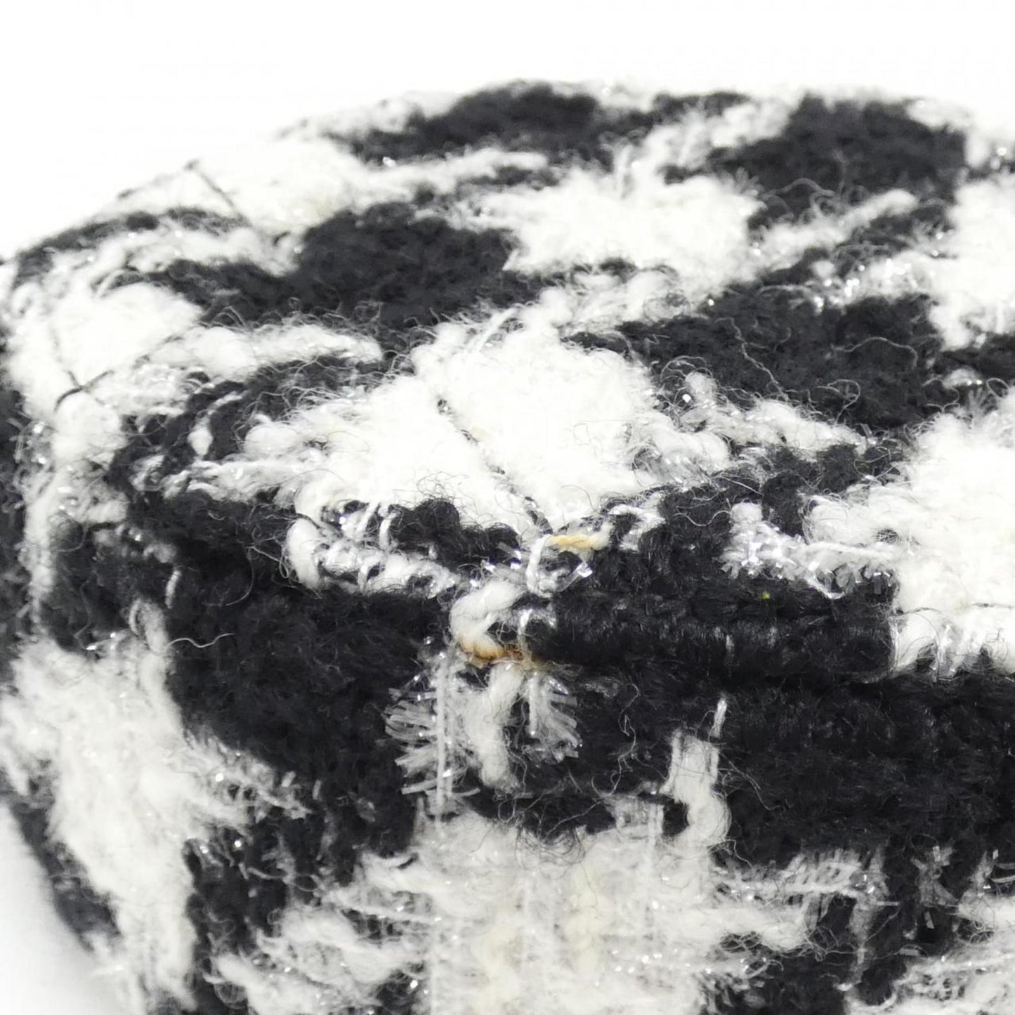 Chanel Round Tweed Clutch Bag