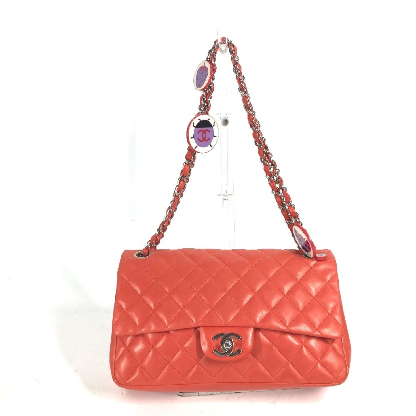 Chanel Classic Flap Ladybug Charm Bag