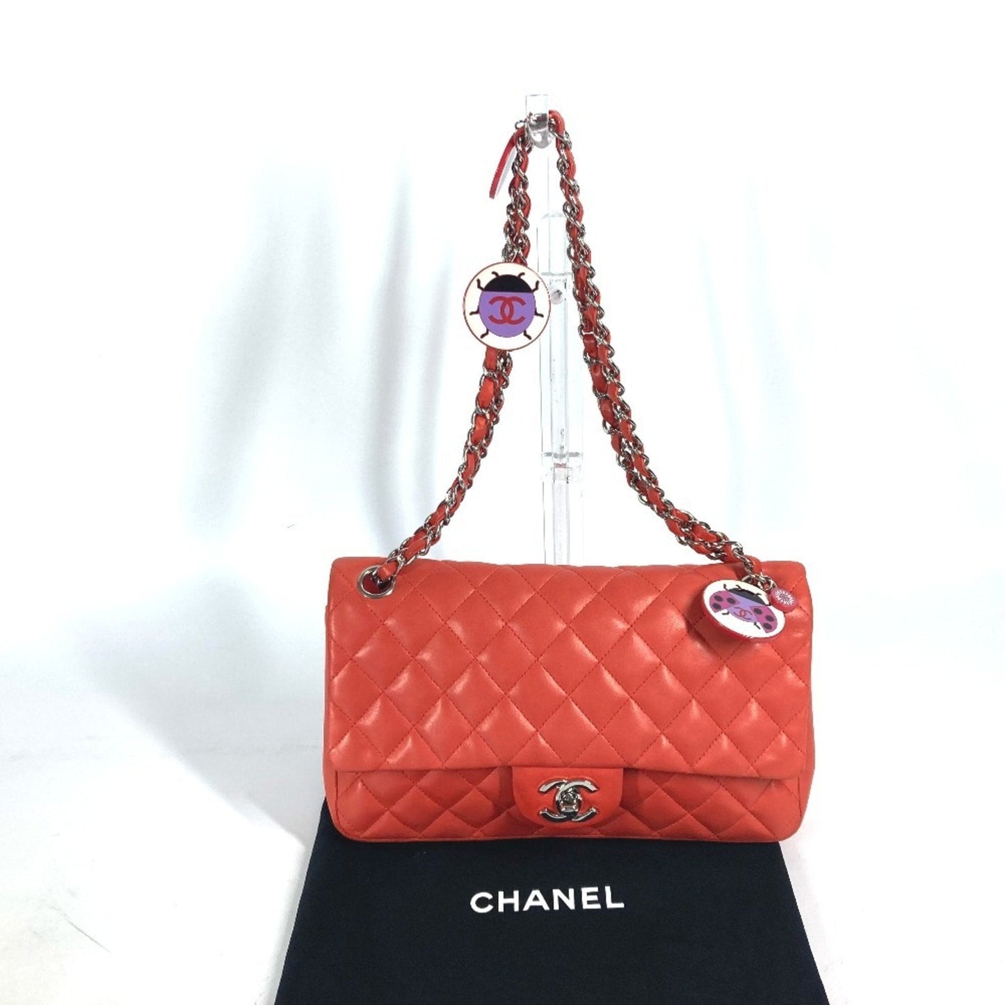 Chanel Classic Flap Ladybug Charm Bag