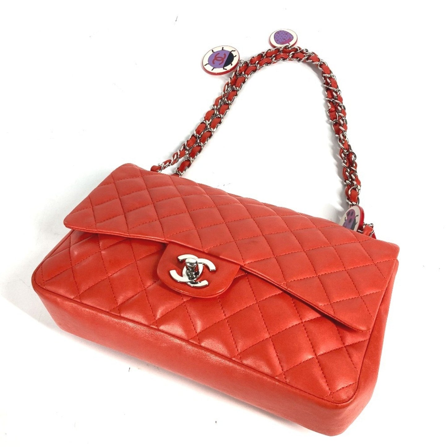 Chanel Classic Flap Ladybug Charm Bag