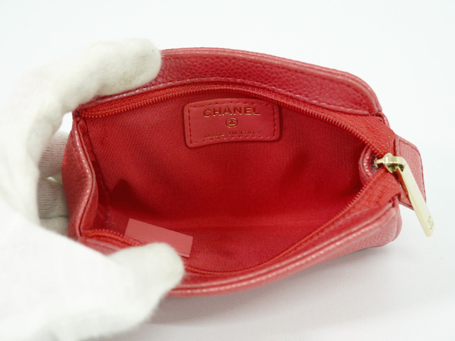 Chanel Caviar Leather Clutch Bag