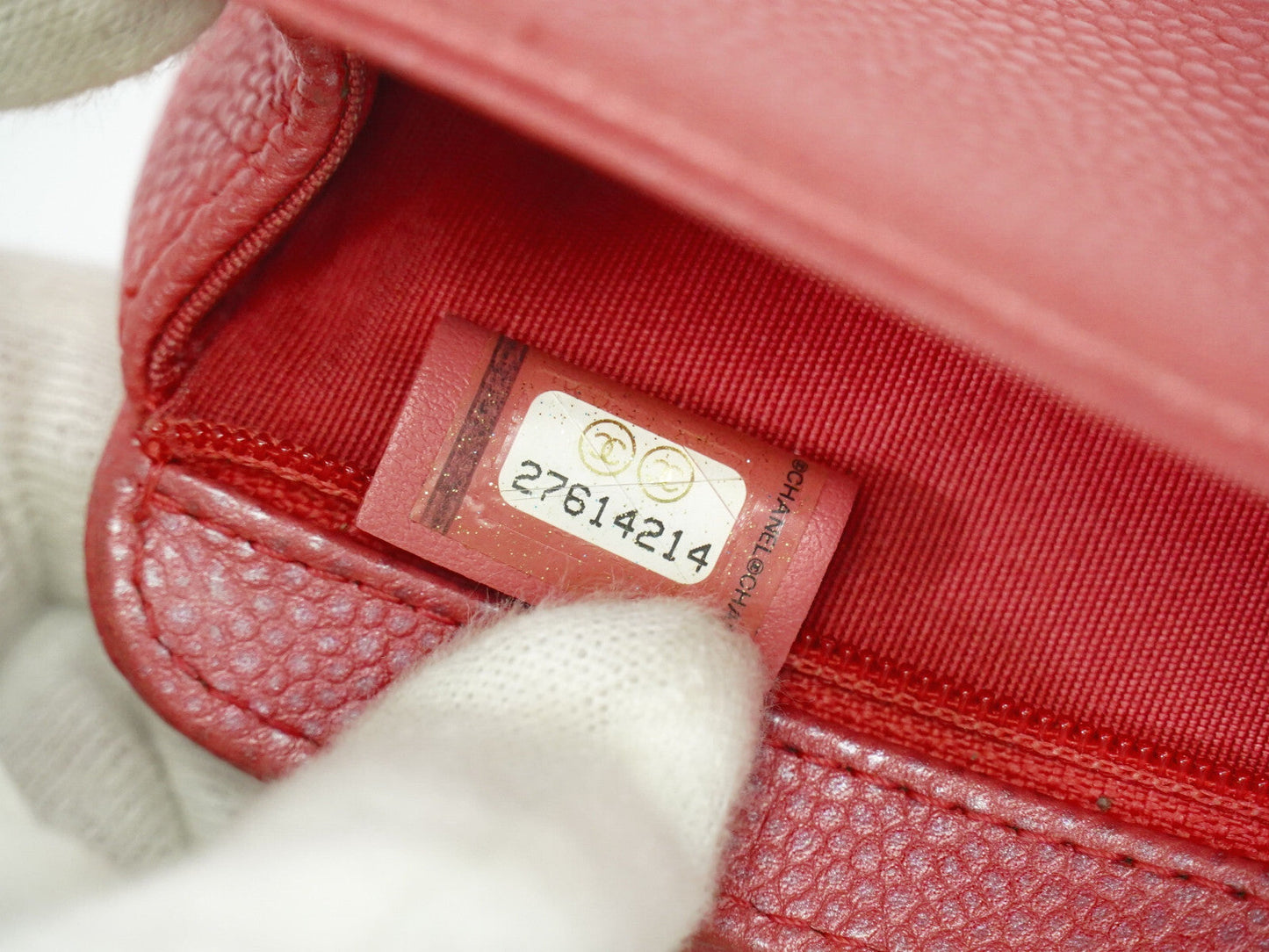 Chanel Caviar Leather Clutch Bag