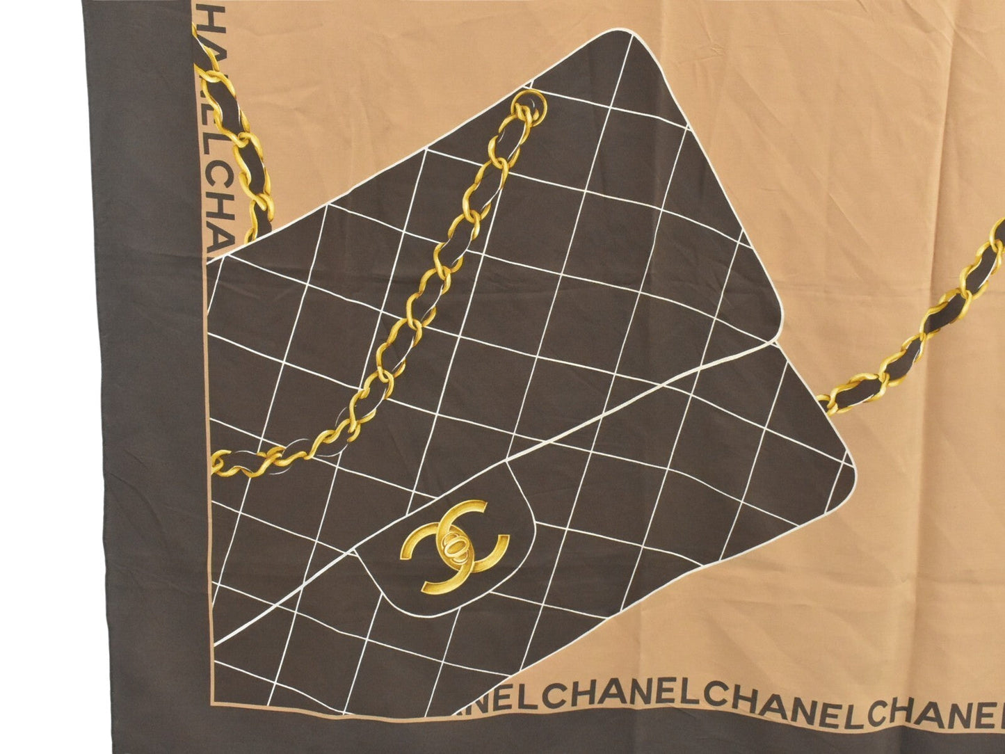 Chanel Chanel Handbag Print Silk Scarf