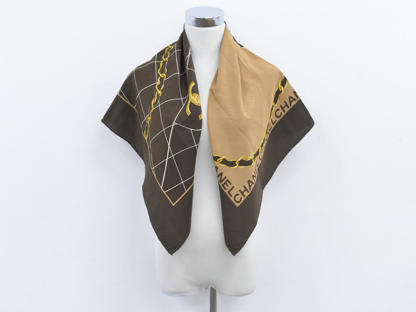 Chanel Chanel Handbag Print Silk Scarf