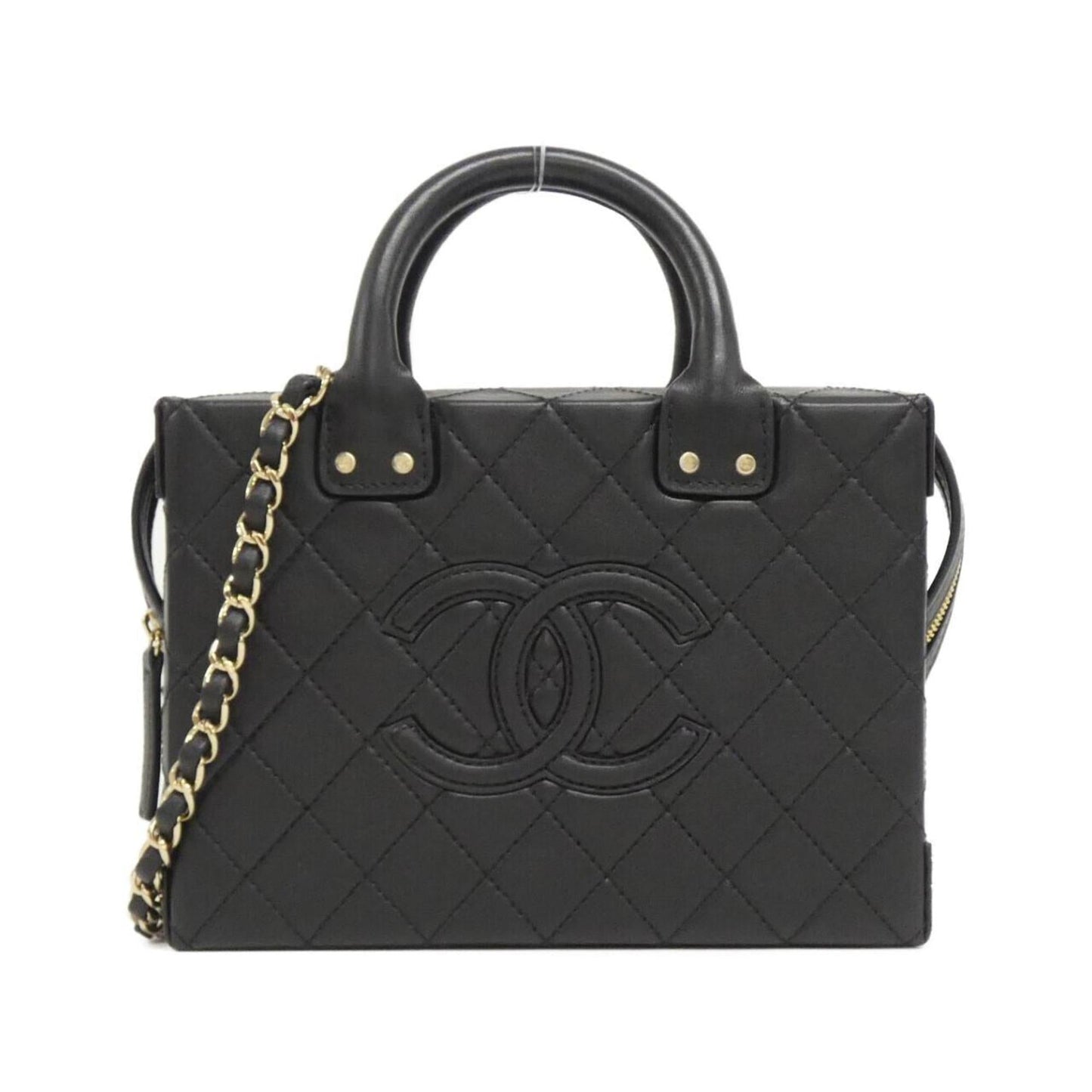 Chanel Box Bag Quilted Leather