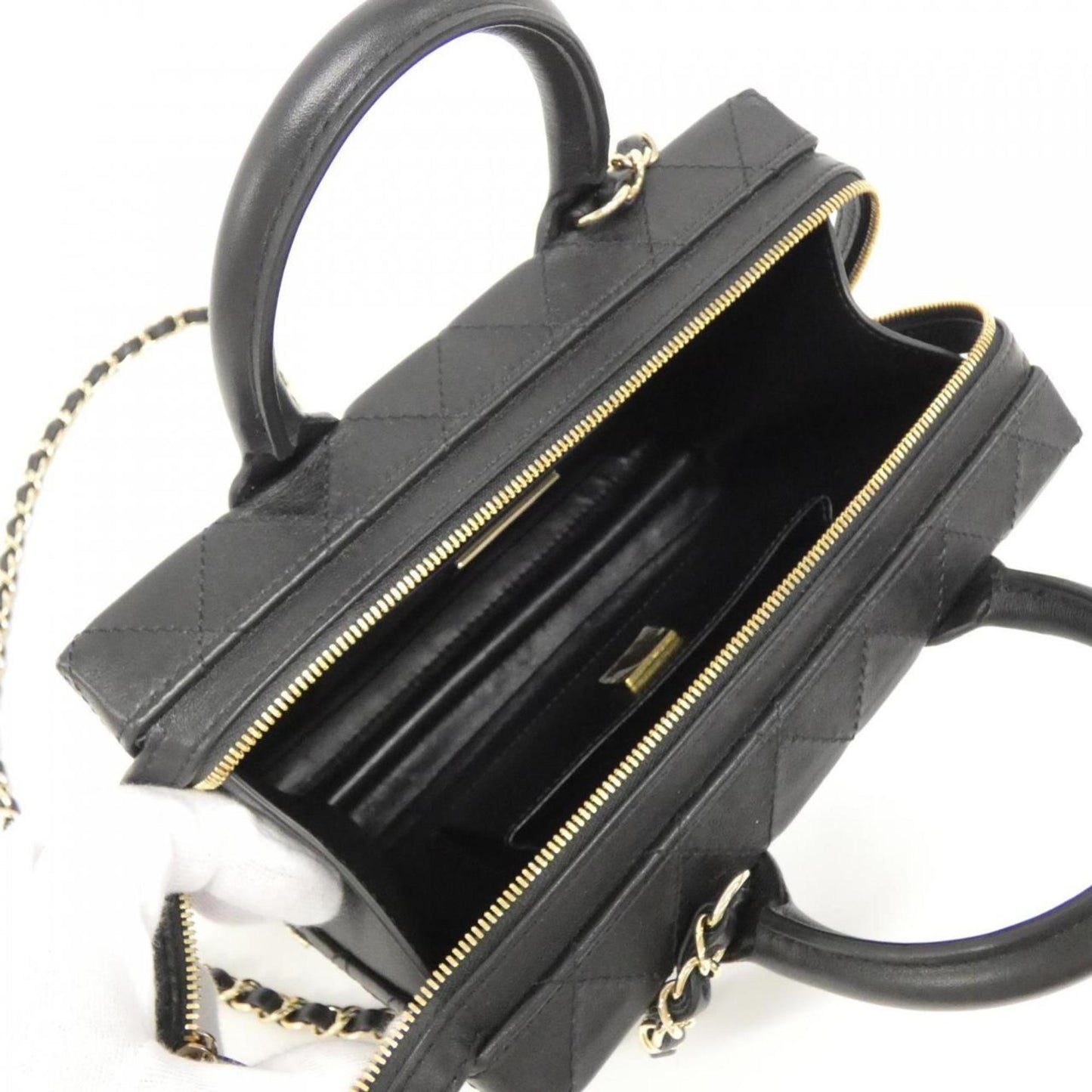 Chanel Box Bag Quilted Leather