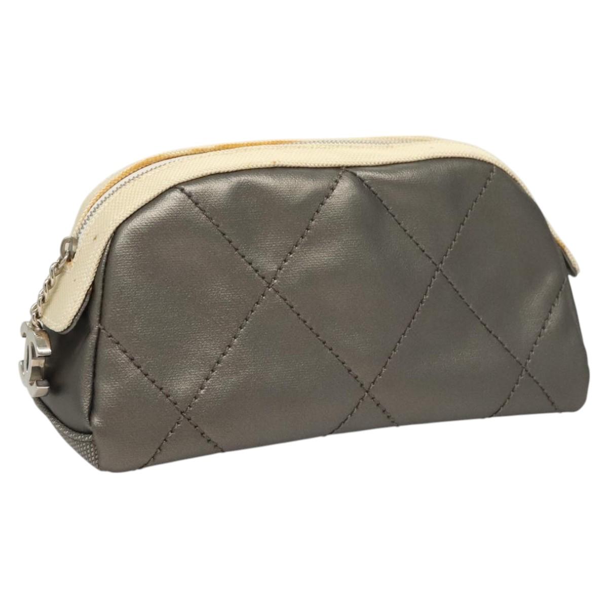 Chanel Quilted Leather Clutch Bag