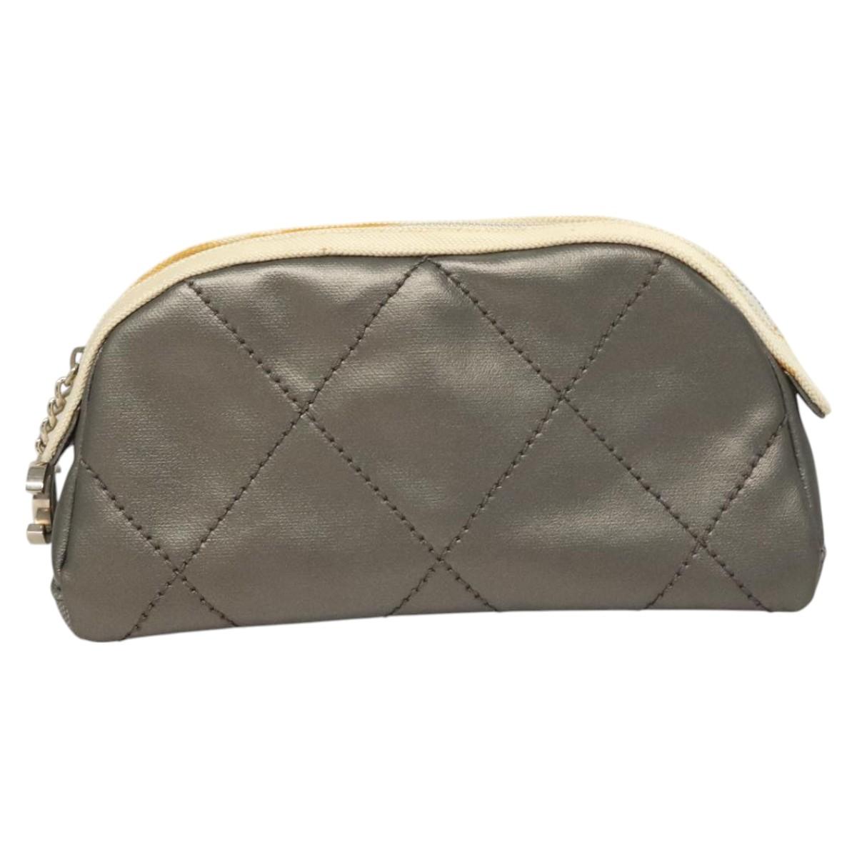 Chanel Quilted Leather Clutch Bag