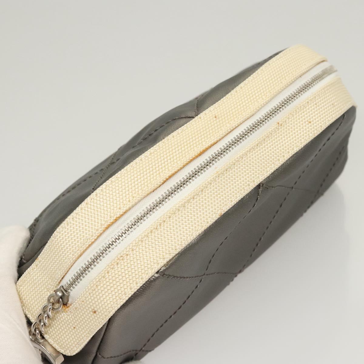 Chanel Quilted Leather Clutch Bag
