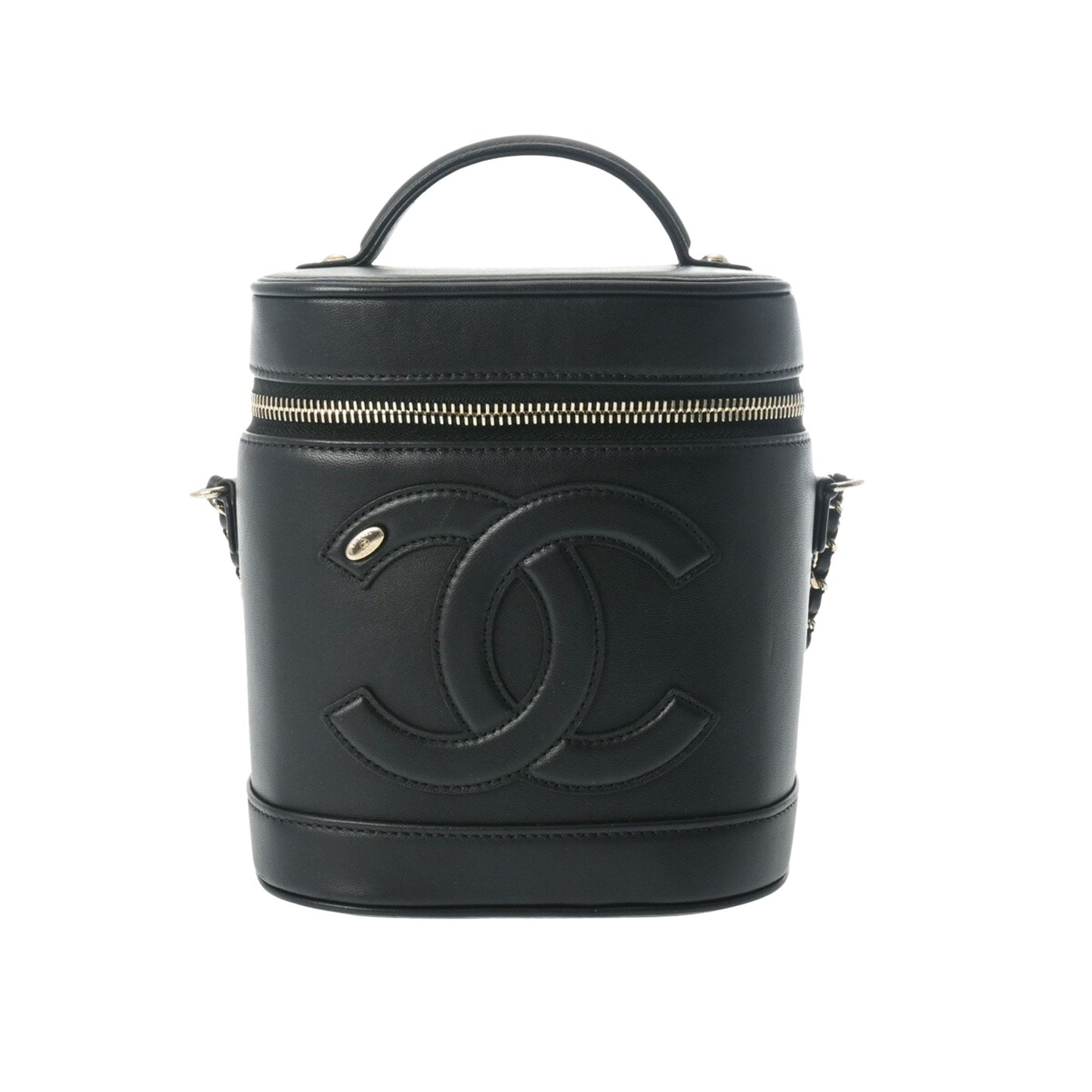 Chanel Cylinder Handbag Embossed Logo