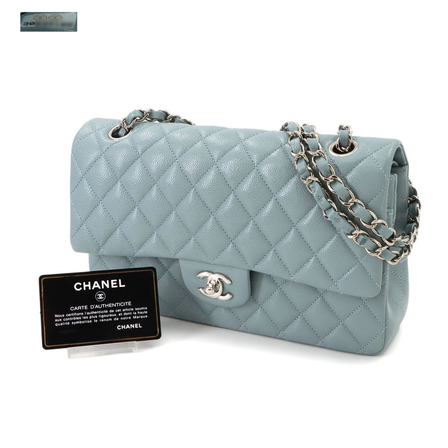 Chanel Timeless Leather Handbag with  Card