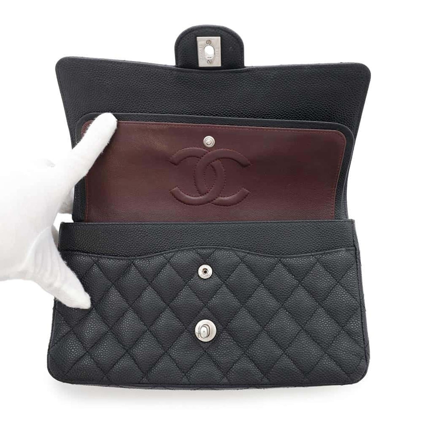 Chanel Timeless Leather Crossbody Bag with  Card