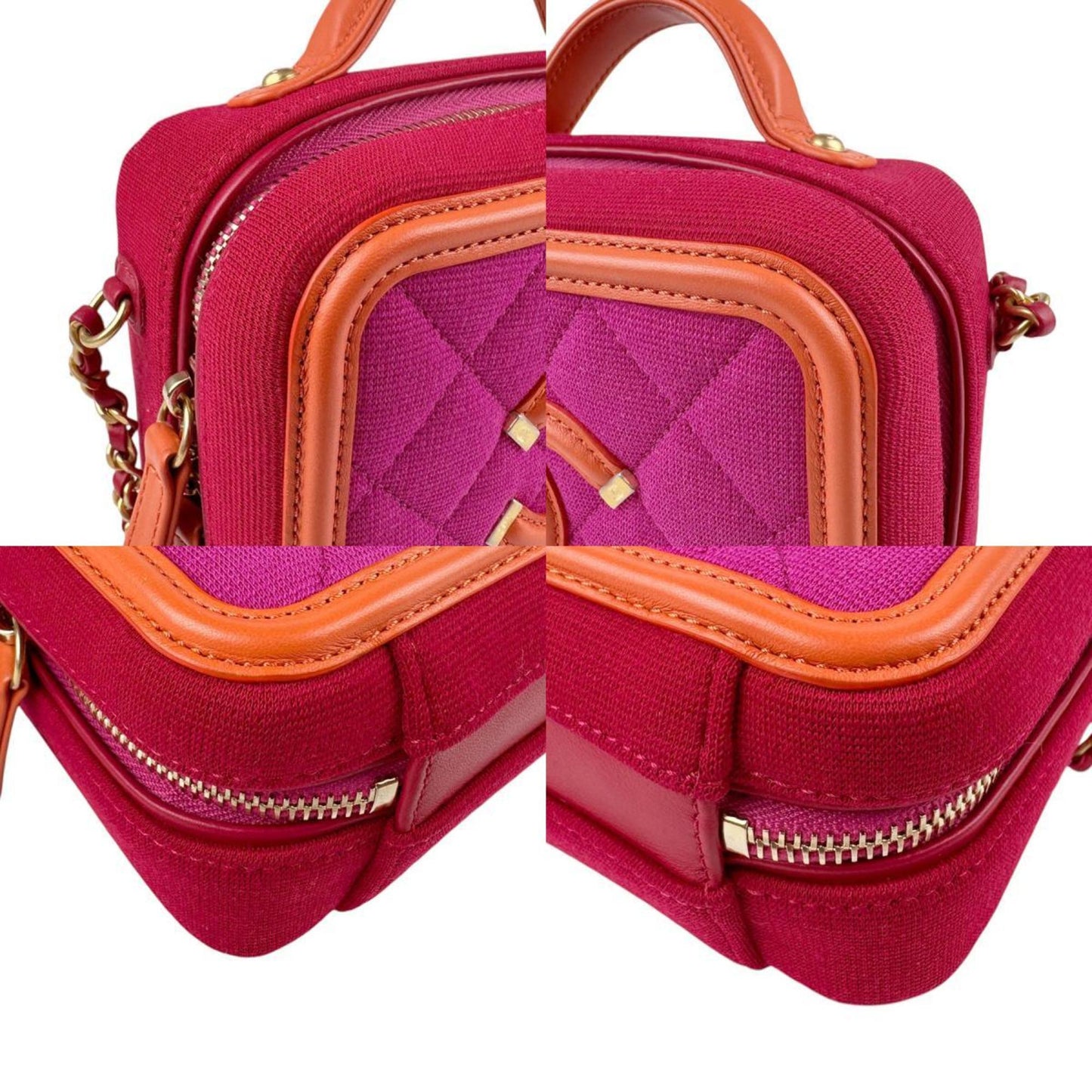 Chanel Coco Handle Cotton Handbag with Clochette Key and Padlock
