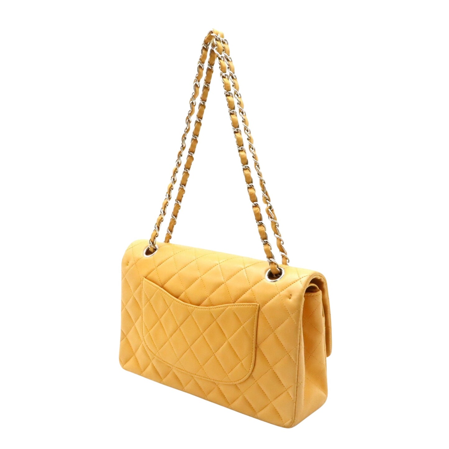 Chanel Timeless Leather Handbag with Dust Bag and Minor Wear