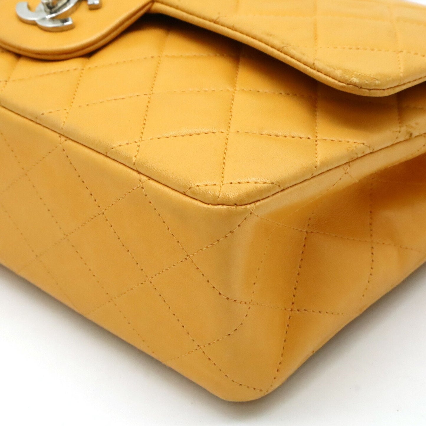 Chanel Timeless Leather Handbag with Dust Bag and Minor Wear
