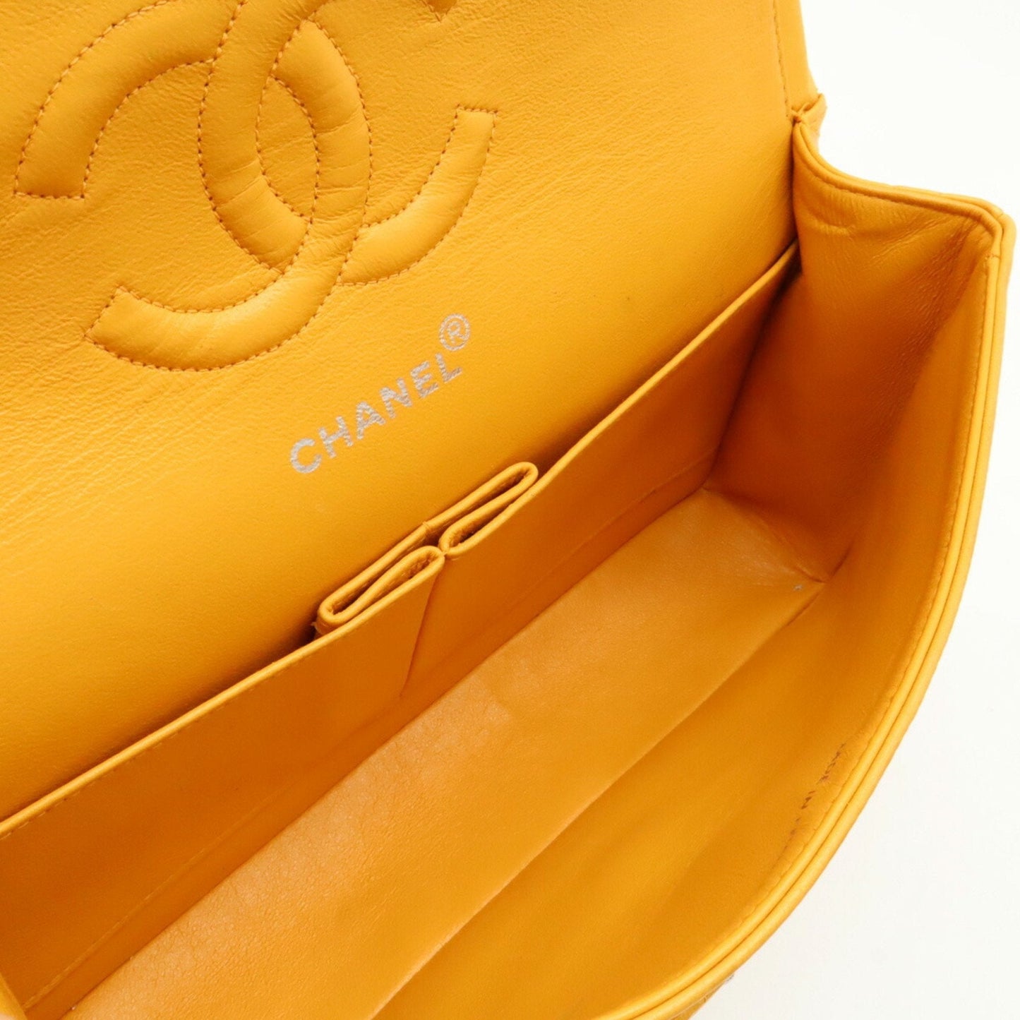 Chanel Timeless Leather Handbag with Dust Bag and Minor Wear