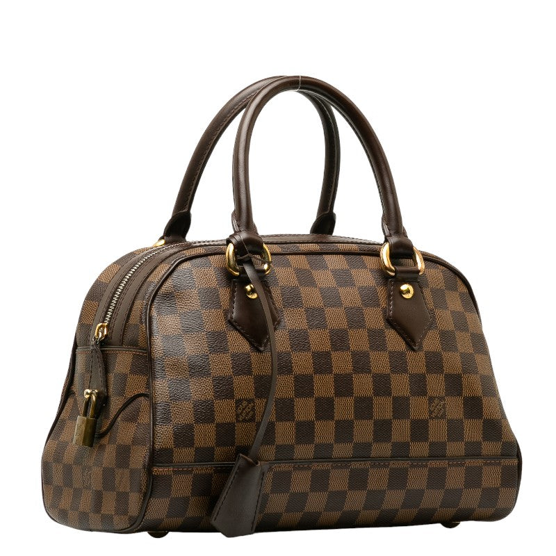 Louis Vuitton Damier Duomo Bag Boston Bag N60008 Brown PVC Leather  Louis Vuitton