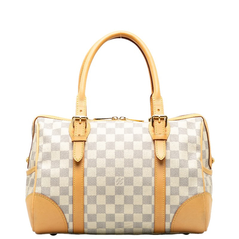 Louis Vuitton Damier Azur Berkeley Boston Bag N52001 White