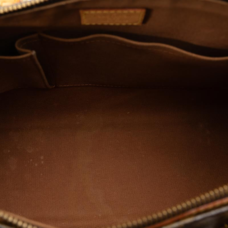 Louis Vuitton Monogram Popincourt O Shoulder Bag M40007 Brown PVC Leather  Louis Vuitton