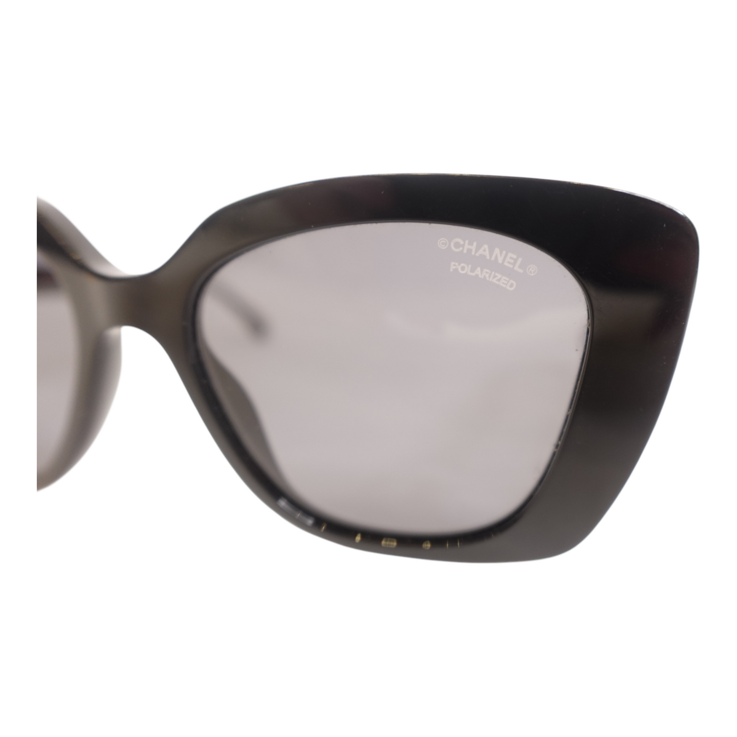 Chanel Black Square Cat Eye Sunglasses