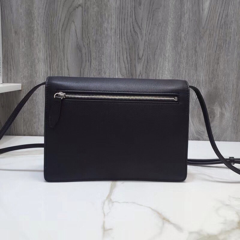 GLAMI Small Vintage Check And Crossbody Bag Black For Women, Bags 9in/24cm