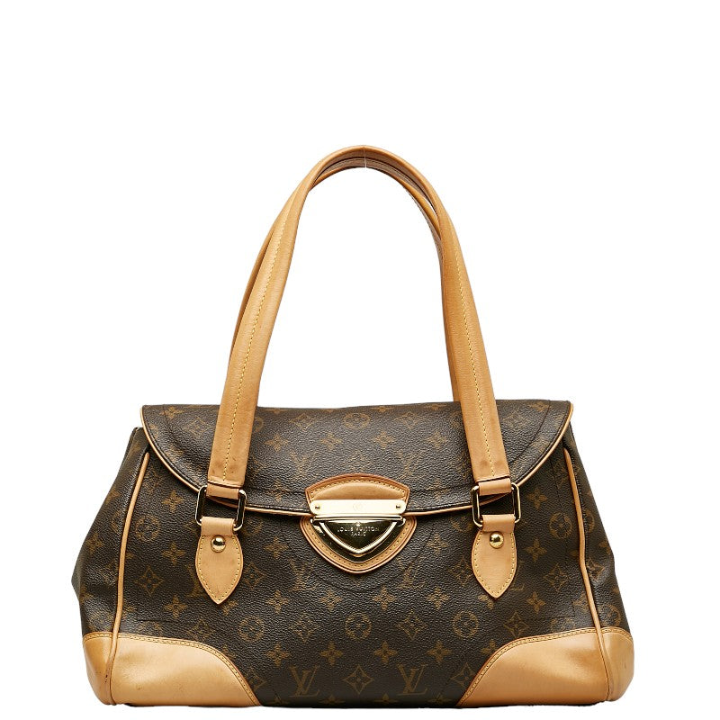 Louis Vuitton Monogram Beverly GM Handbag M40120 Brown PVC Leather  Louis Vuitton