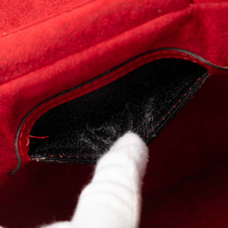 Louis Vuitton Epi Cannes Handbag Vanity Bag M48037 Castilian Red