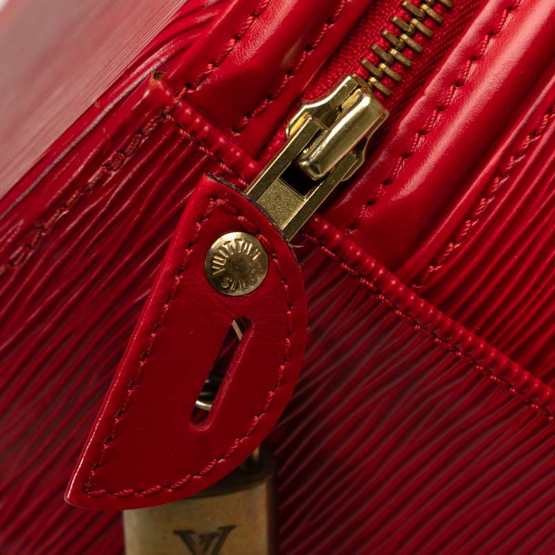 Louis Vuitton Epi Cannes Handbag Vanity Bag M48037 Castilian Red