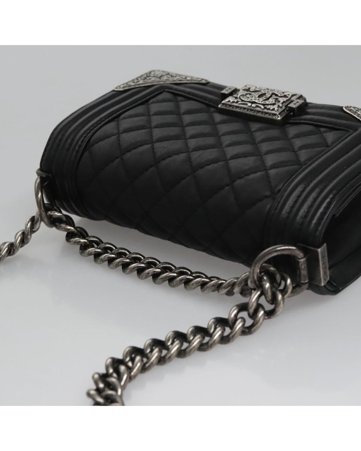 CHANEL Boy Chanel Bag Quilted Leather