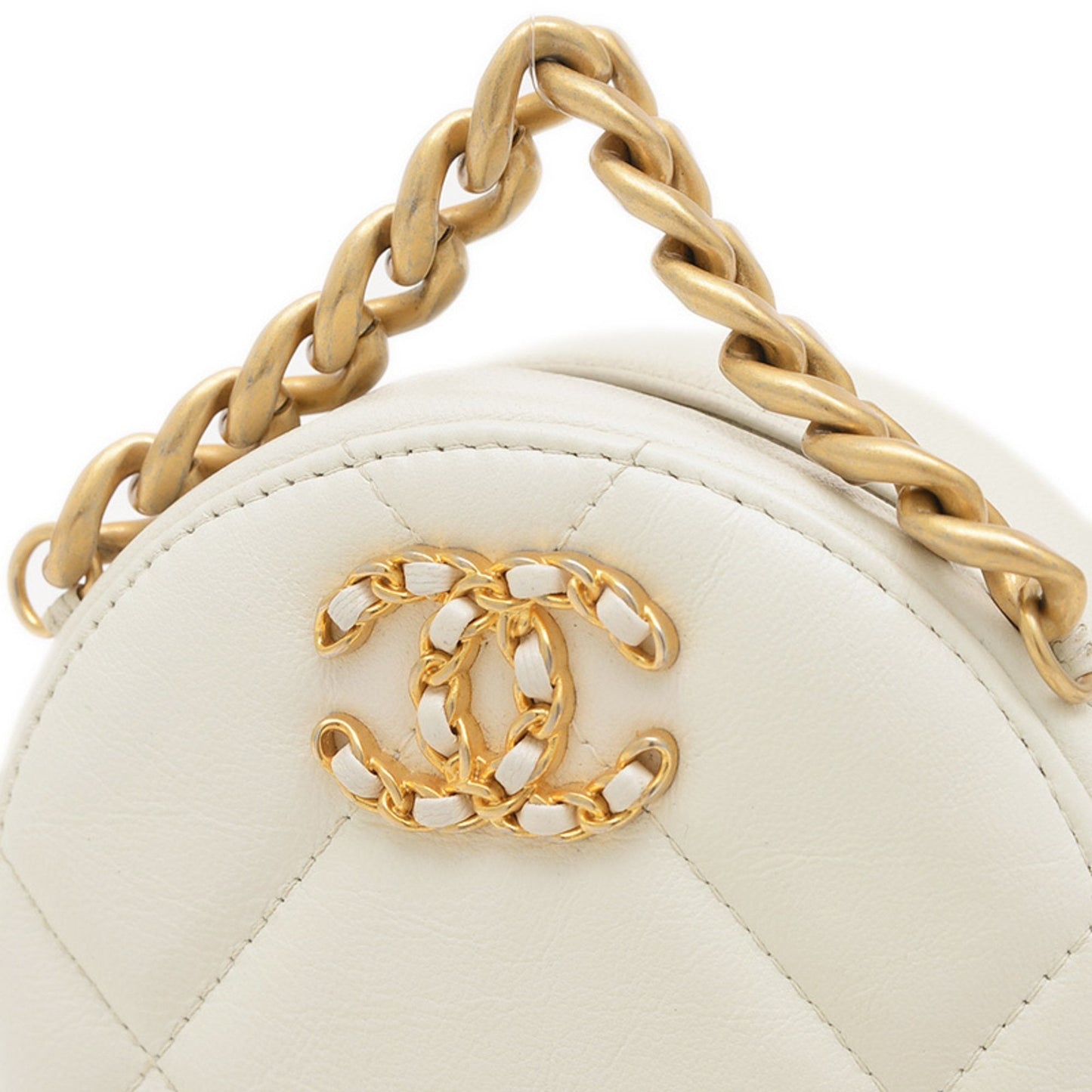 Chanel Round Quilted Chain Bag