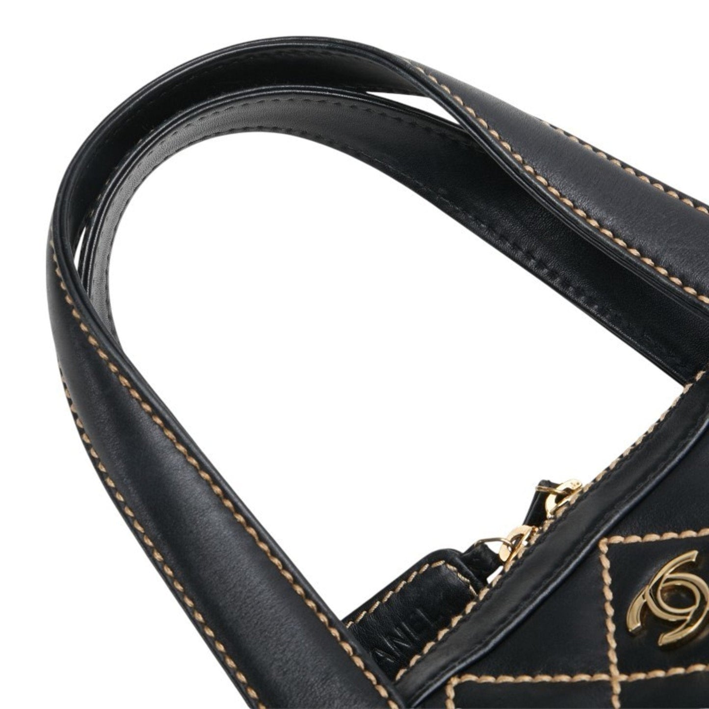 Chanel Quilted Leather Satchel Bag