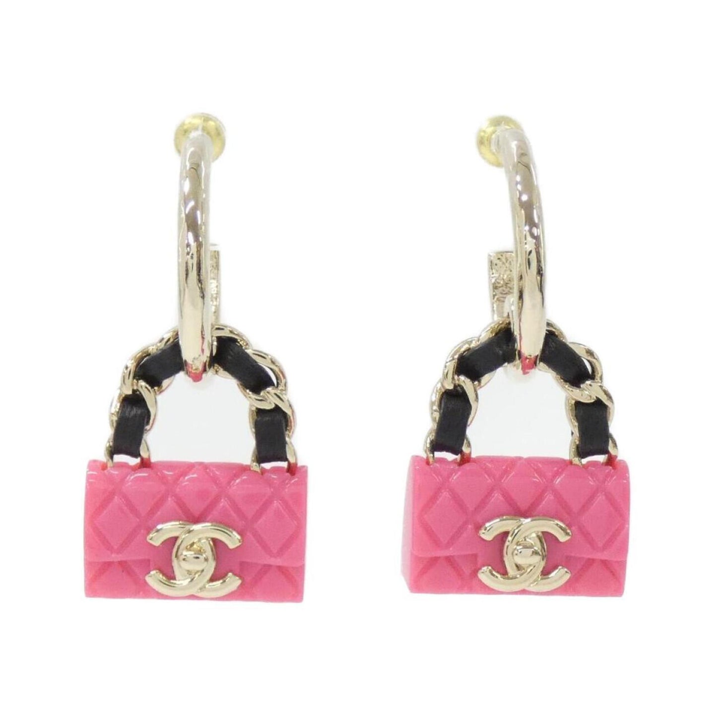 Chanel Mini Bag Charm Earrings