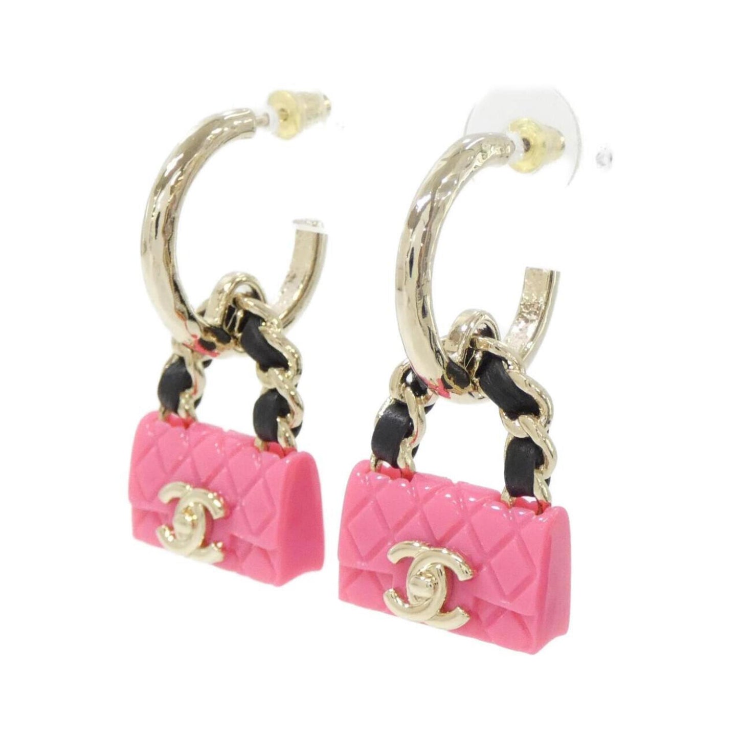 Chanel Mini Bag Charm Earrings