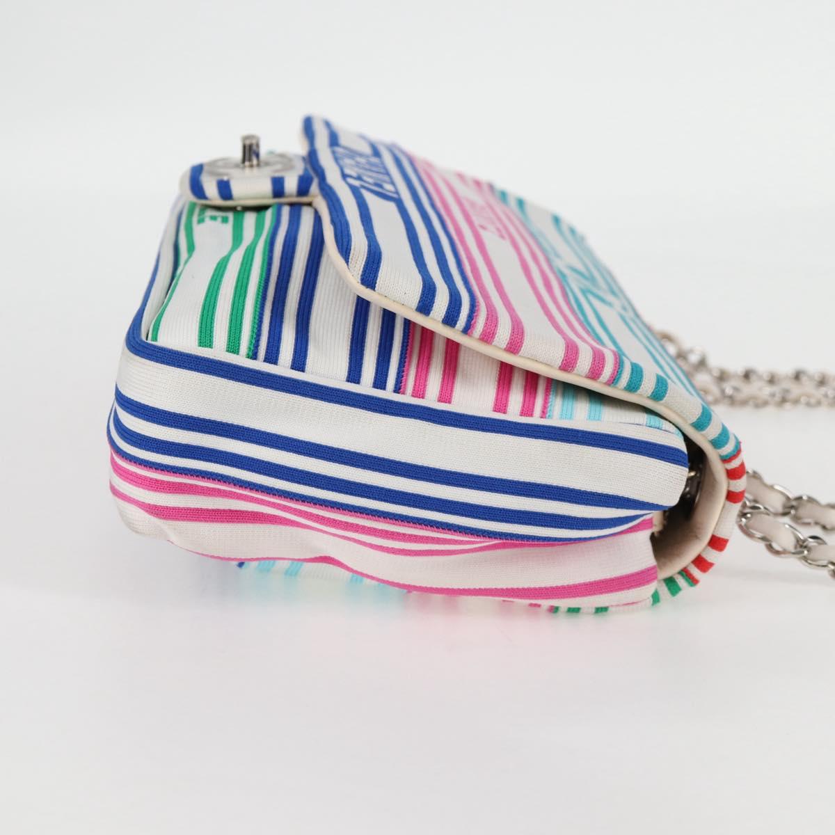 Chanel Biarritz Stripe Knitted Shoulder Bag