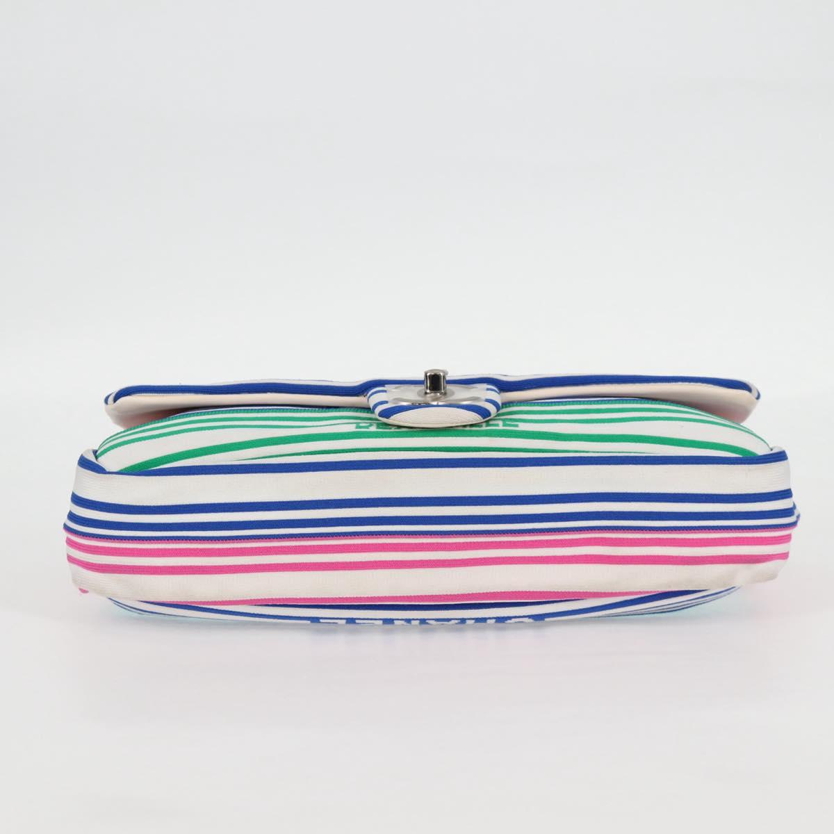 Chanel Biarritz Stripe Knitted Shoulder Bag