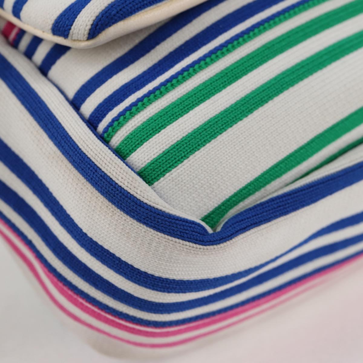 Chanel Biarritz Stripe Knitted Shoulder Bag