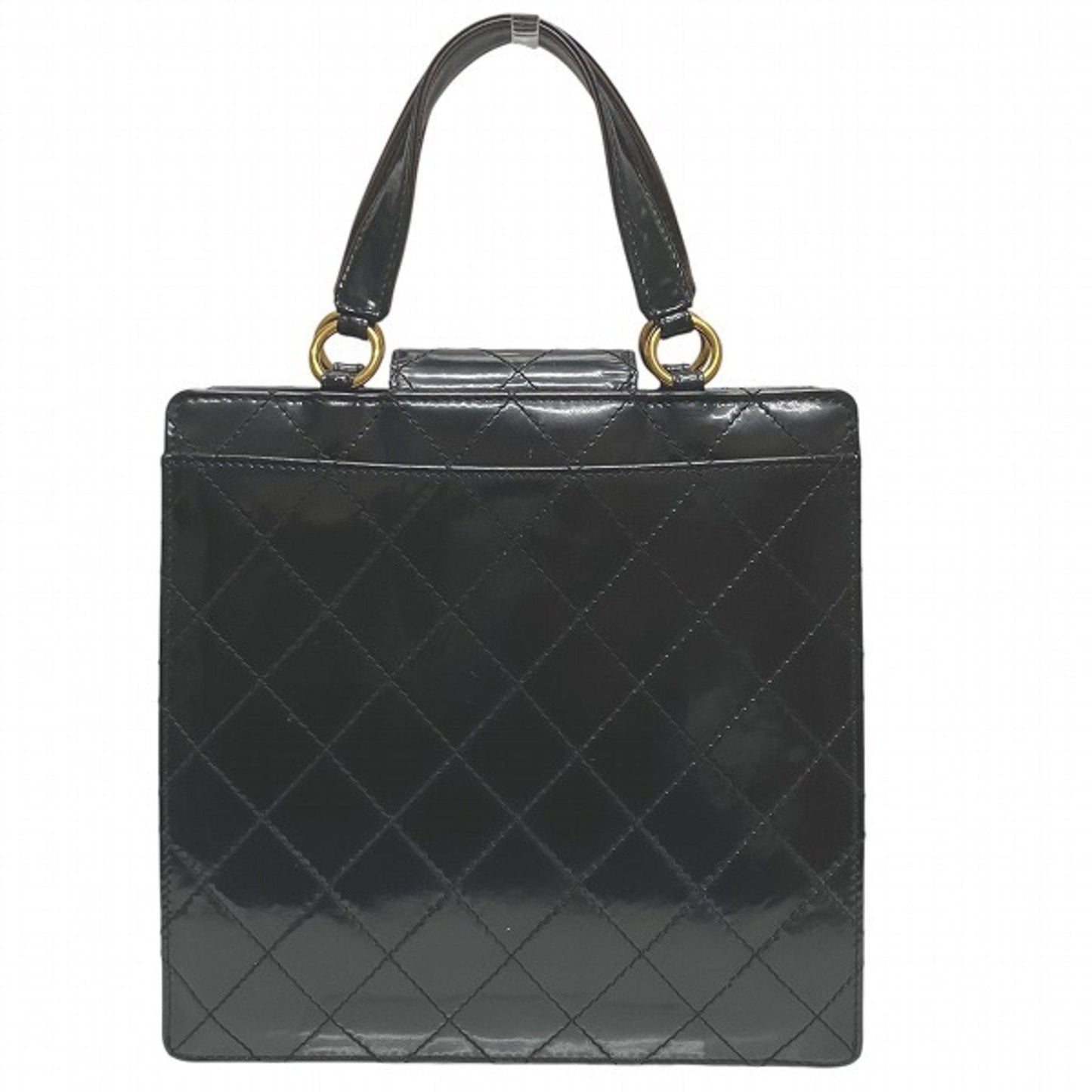 Chanel Patent Leather Quilted Handbag