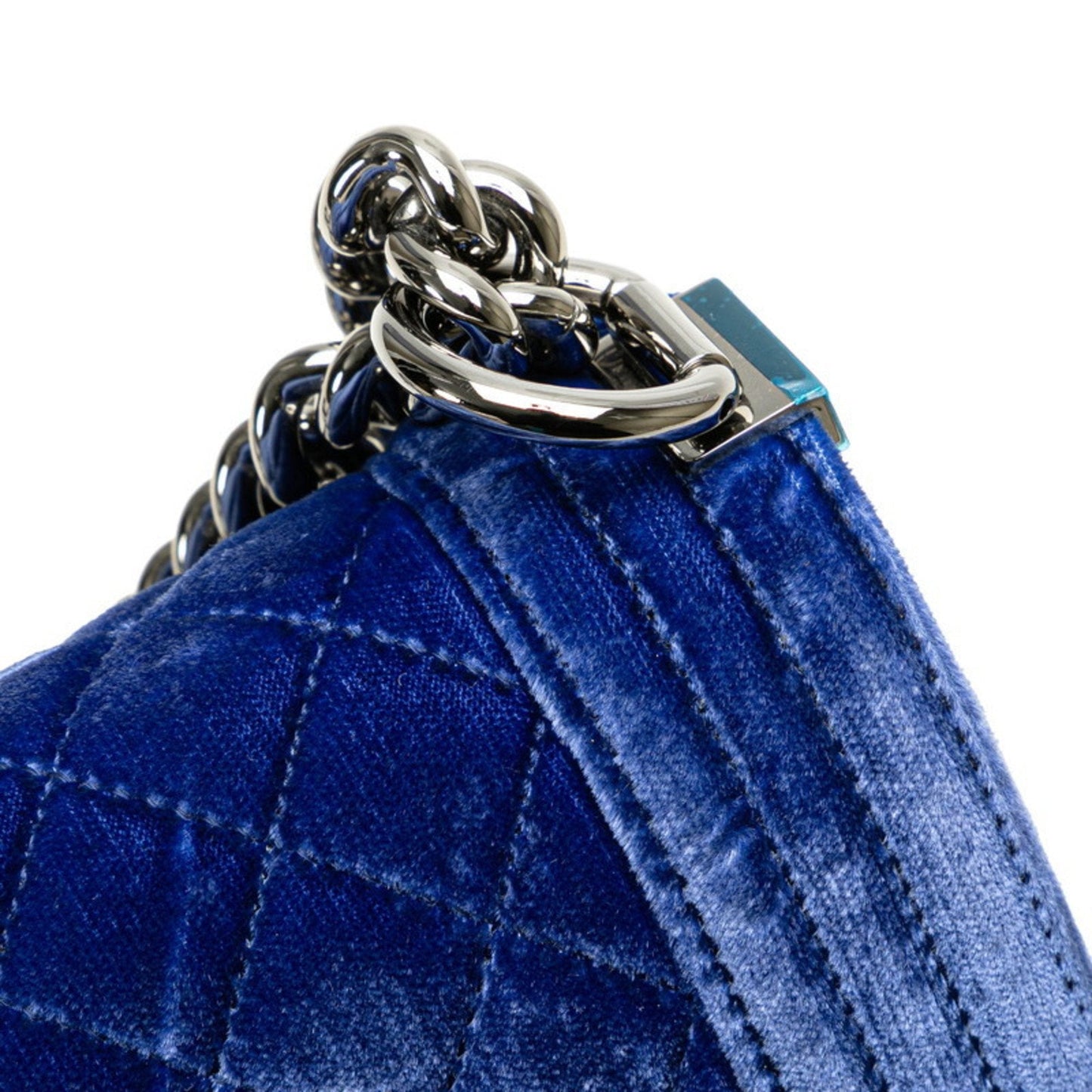 Chanel Boy Chanel Velour Quilted Bag