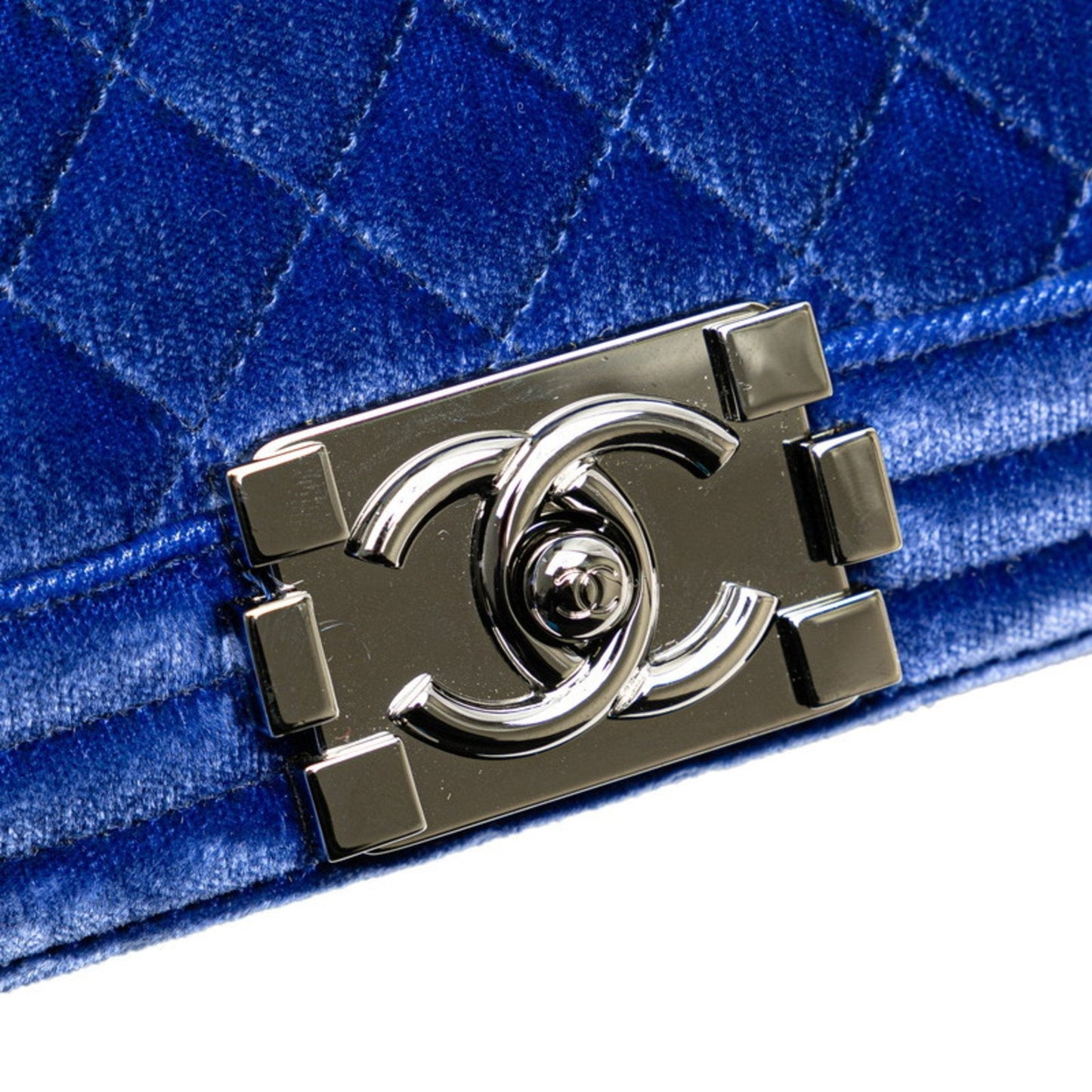 Chanel Boy Chanel Velour Quilted Bag