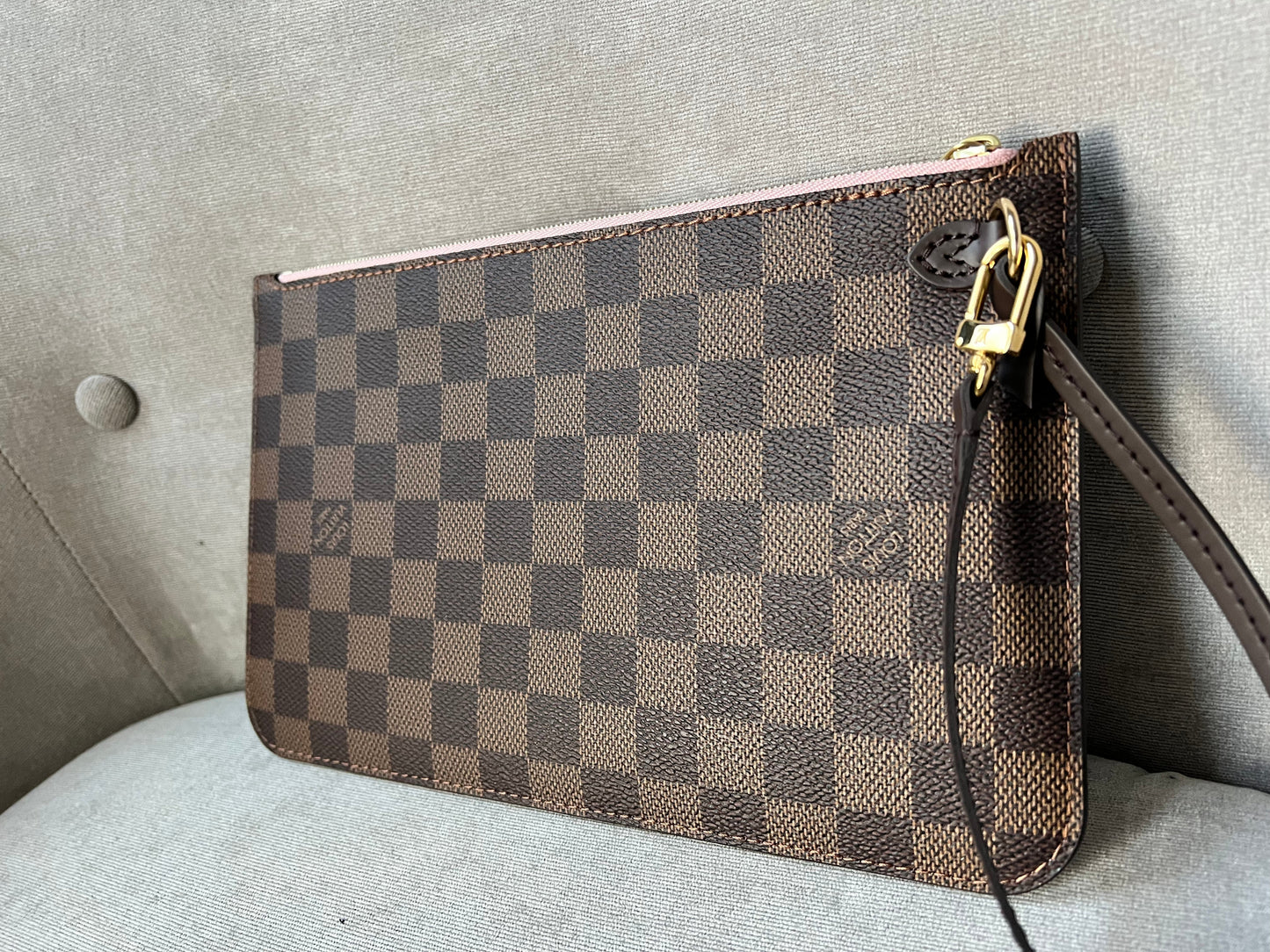 Louis Vuitton Pouch (from Neverfull MM) in Damier Ebene