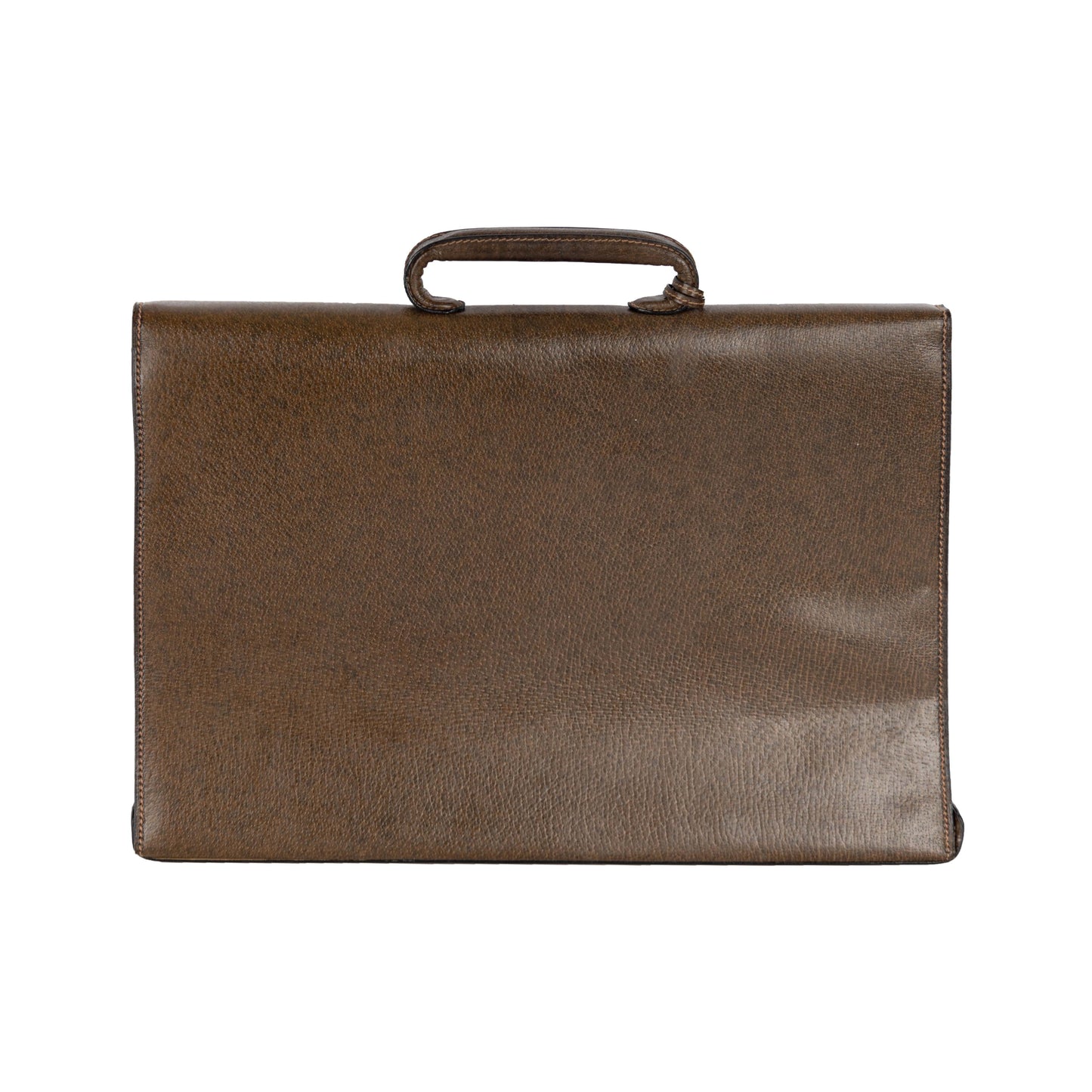 GLM--  Leather Briefcase - '90s