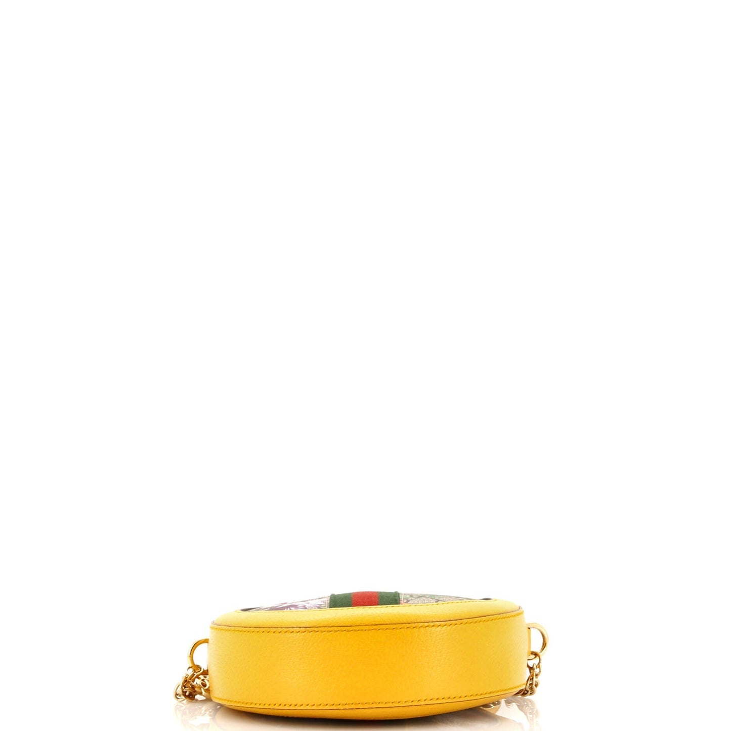 Ophidia Round Shoulder Bag Flora GG Coated Canvas Mini
