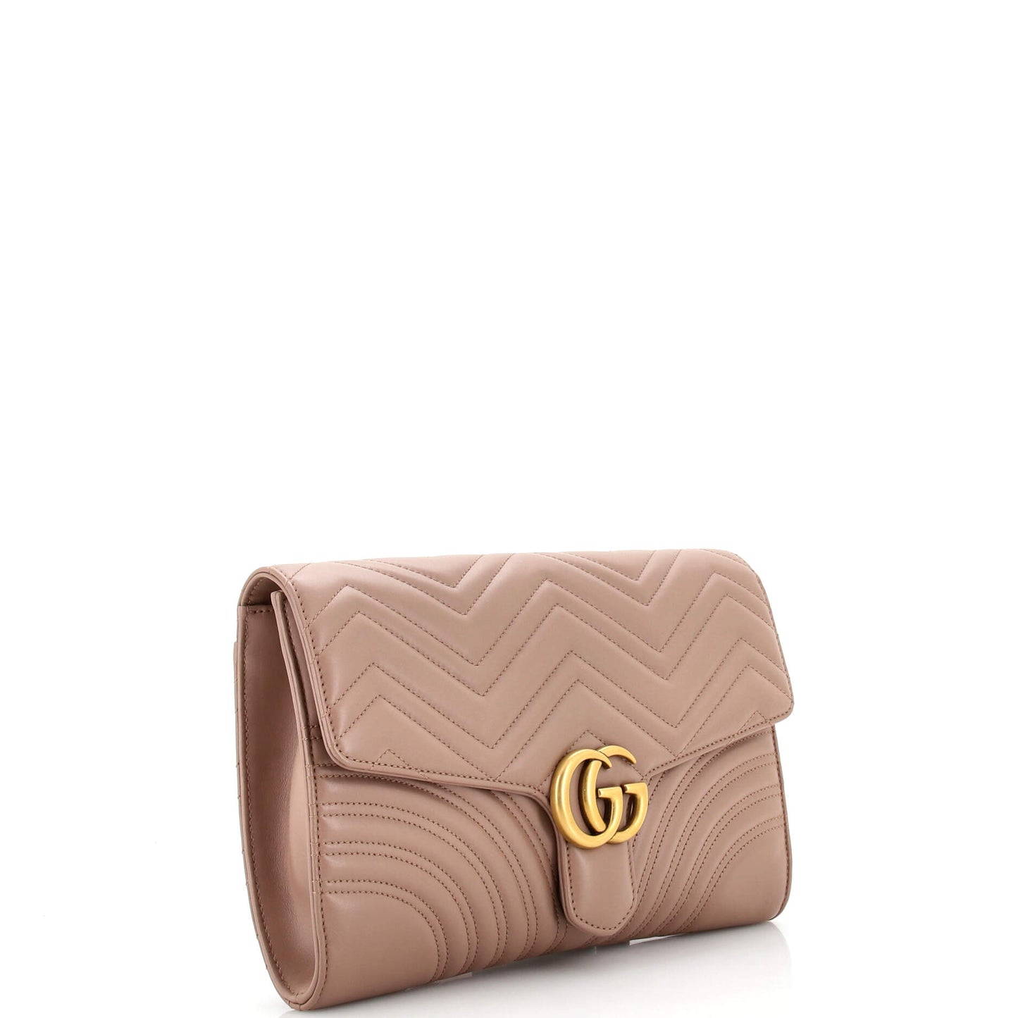 GG Marmont Flap Clutch Matelasse Leather
